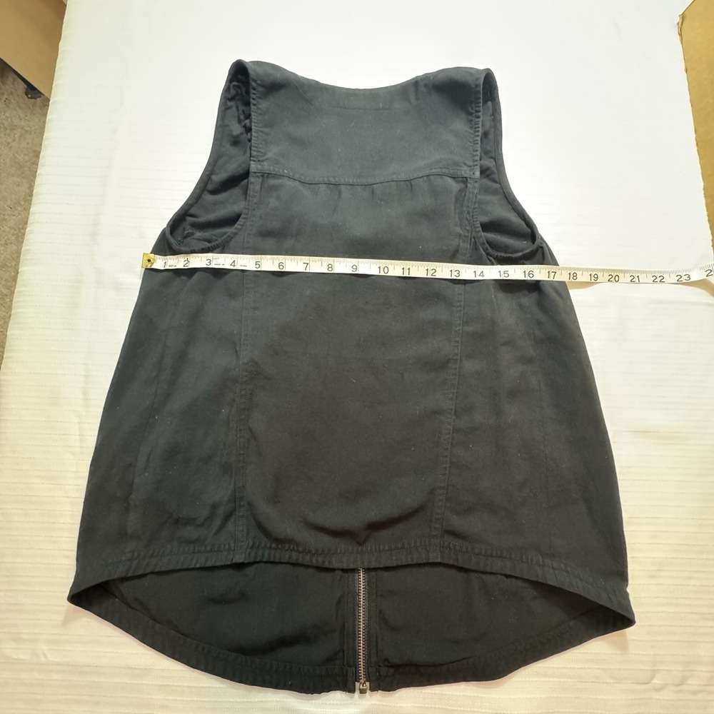 Calvin Klein‎ Womens Black Utility Zip Up Vest Sleeveless XS GorpcoreUtility - Picture 14 of 14
